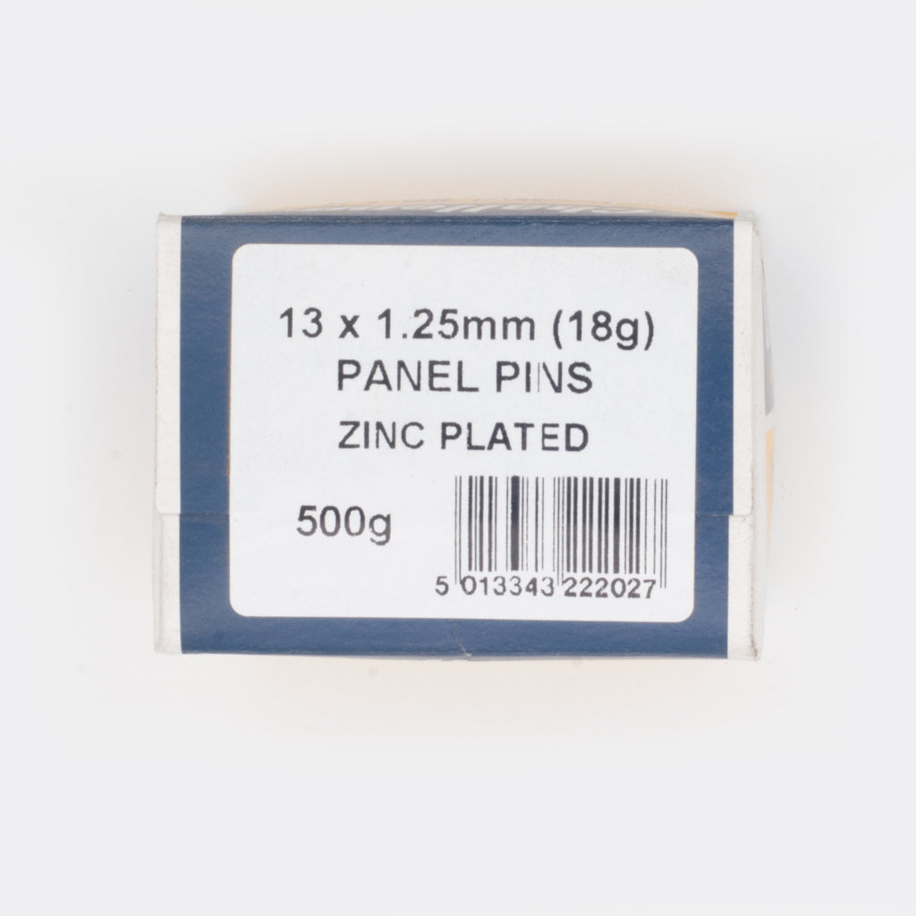 13x1.25mm Zinc Plated Panel Pins