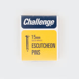 15mm Solid Brass Escutcheon Pins (Dome head nails) - 30gm