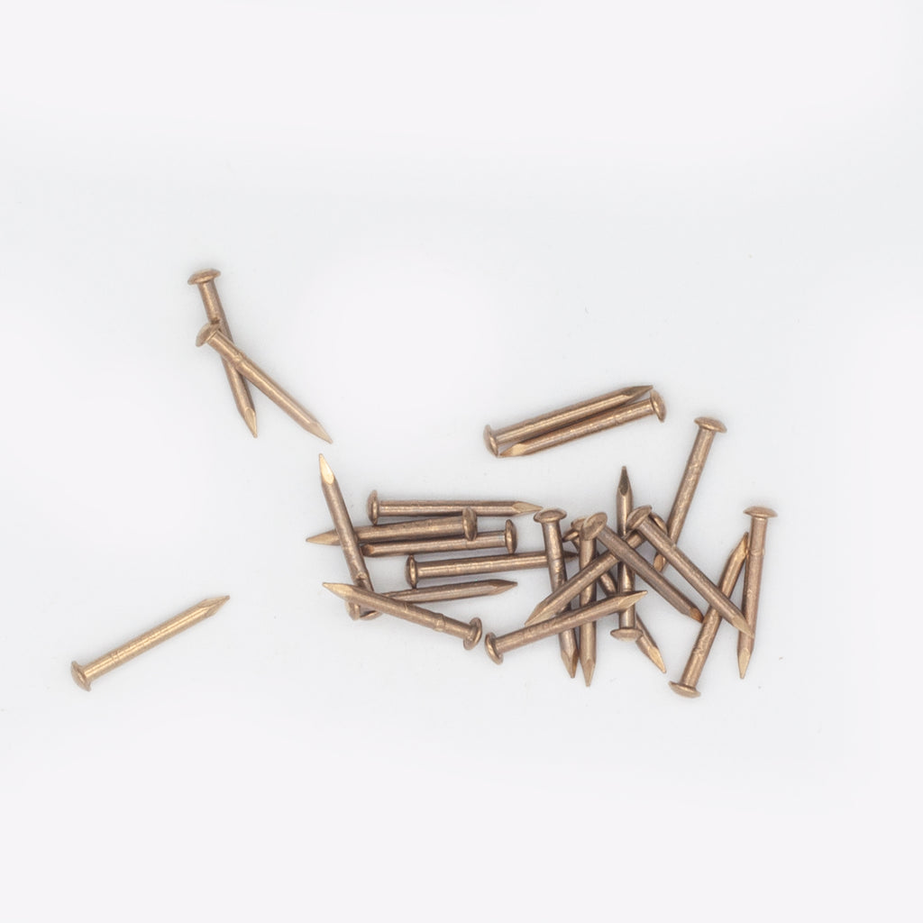 15mm x 1.6mm Solid Brass Escutcheon Pins (Dome head nails) - 10Kg