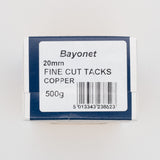 Bayonet 20mm Solid Copper Fine Cut Copper Tacks
