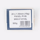 20x1.00mm Bright Steel Panel Pins