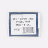 20x1.25mm Bright Steel Panel Pins