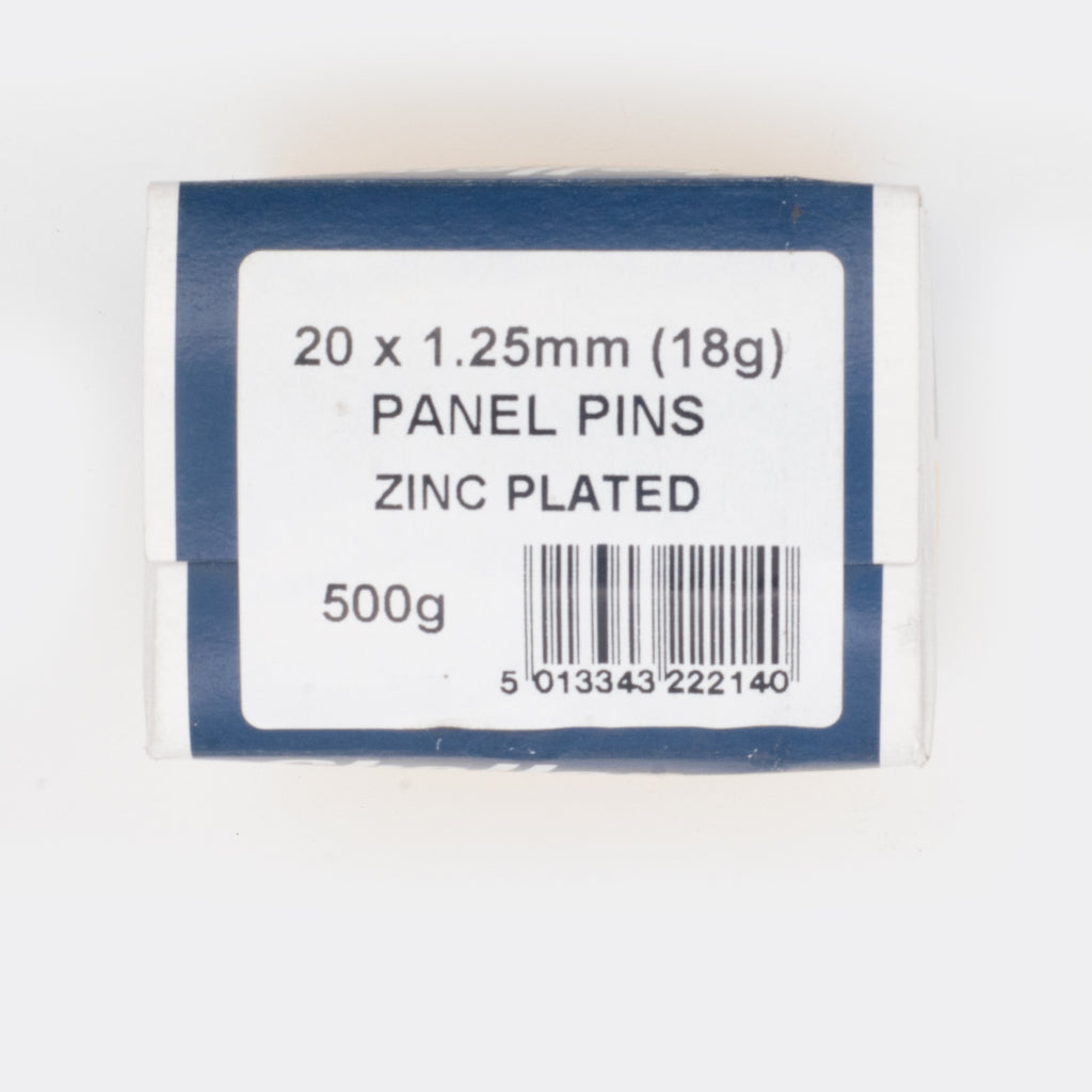 20x1.25mm Zinc Plated Panel Pins