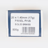 20x1.40mm Brass Panel Pins