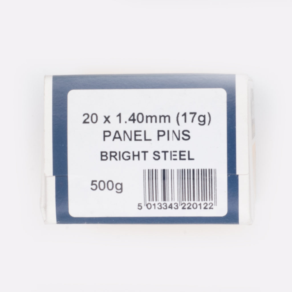 Pin Collaps 20x1.40mm Bright Steel Panel Pins-1x500g – FrankShaw