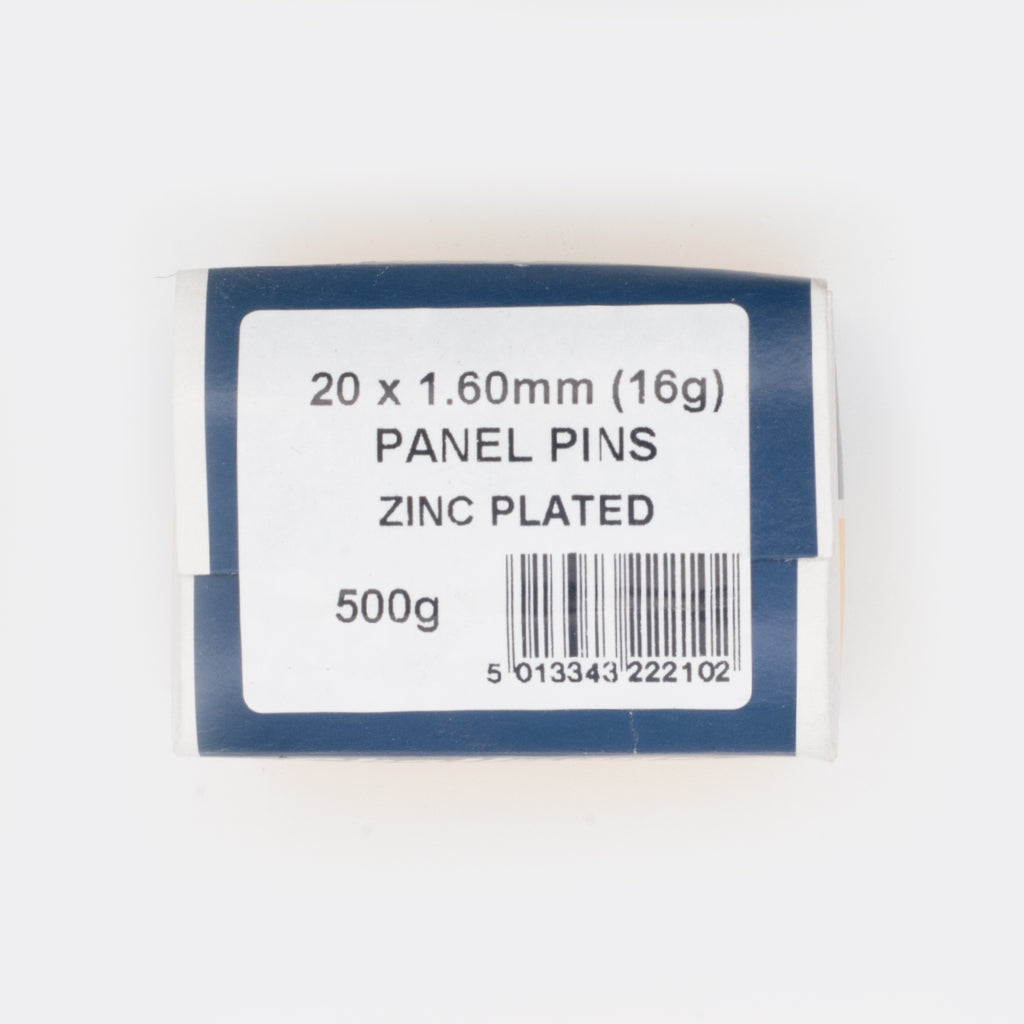 20x1.60mm Zinc Plated Panel Pins