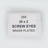 20x2   Screw Eyes EB-Box of 250