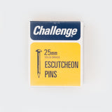 25mm Solid Brass Escutcheon Pins (Dome head nails) - 30g