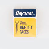 Bayonet 25mm Solid Copper Fine Cut Tacks