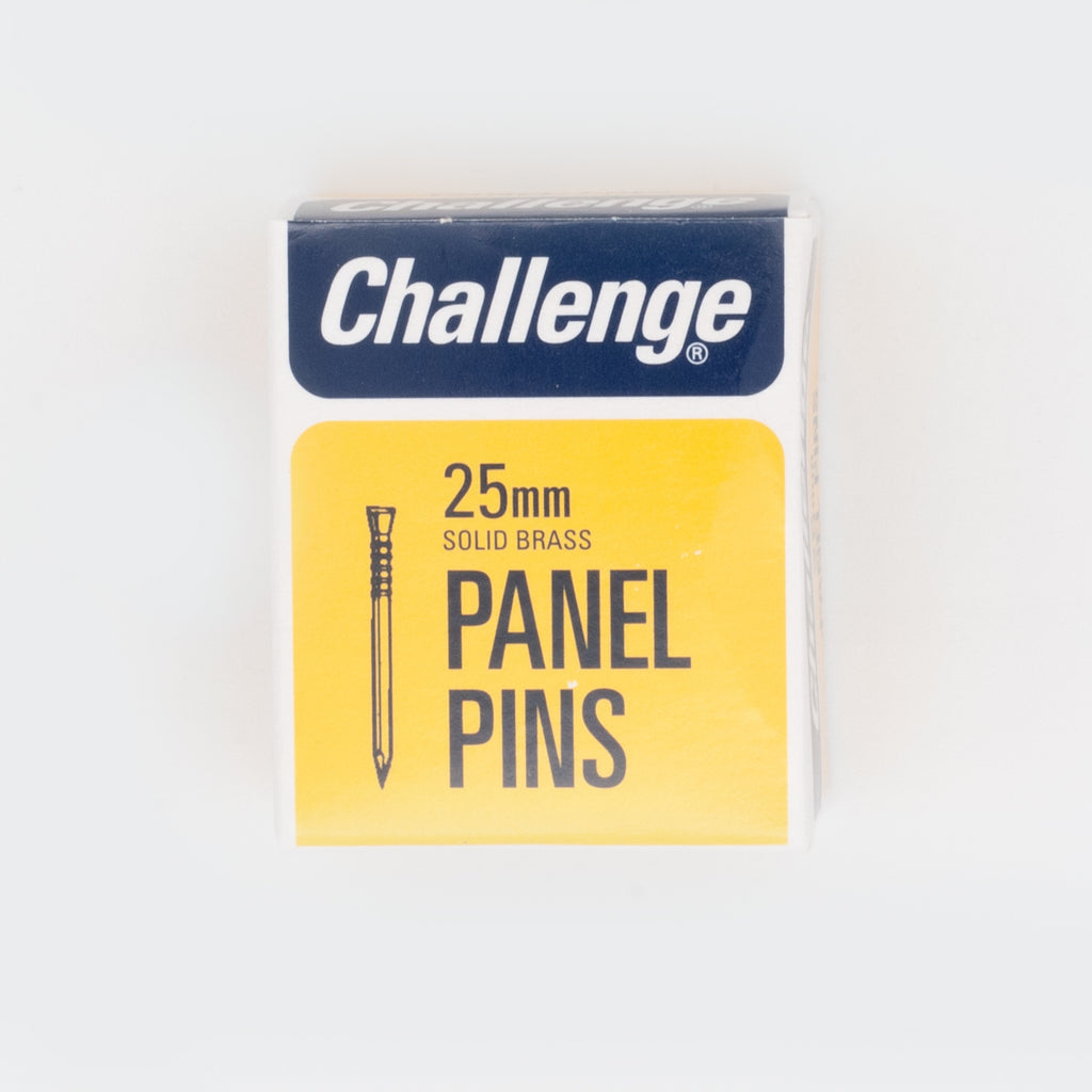 Challenge 25mm Solid Brass Panel Pins