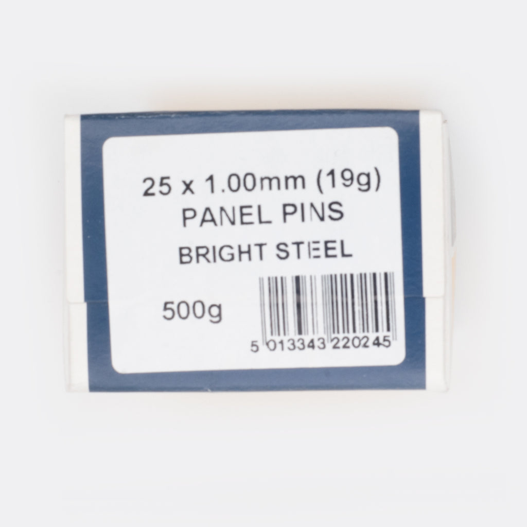 25x1.00mm Bright Steel Panel Pins
