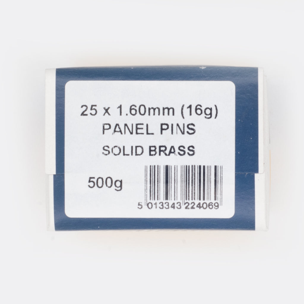 25x1.60mm Brass Panel Pins