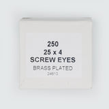 25x4   Screw Eyes EB-Box of 250