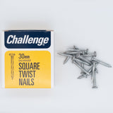Challenge 30mm Galvanised Square Twist Nails