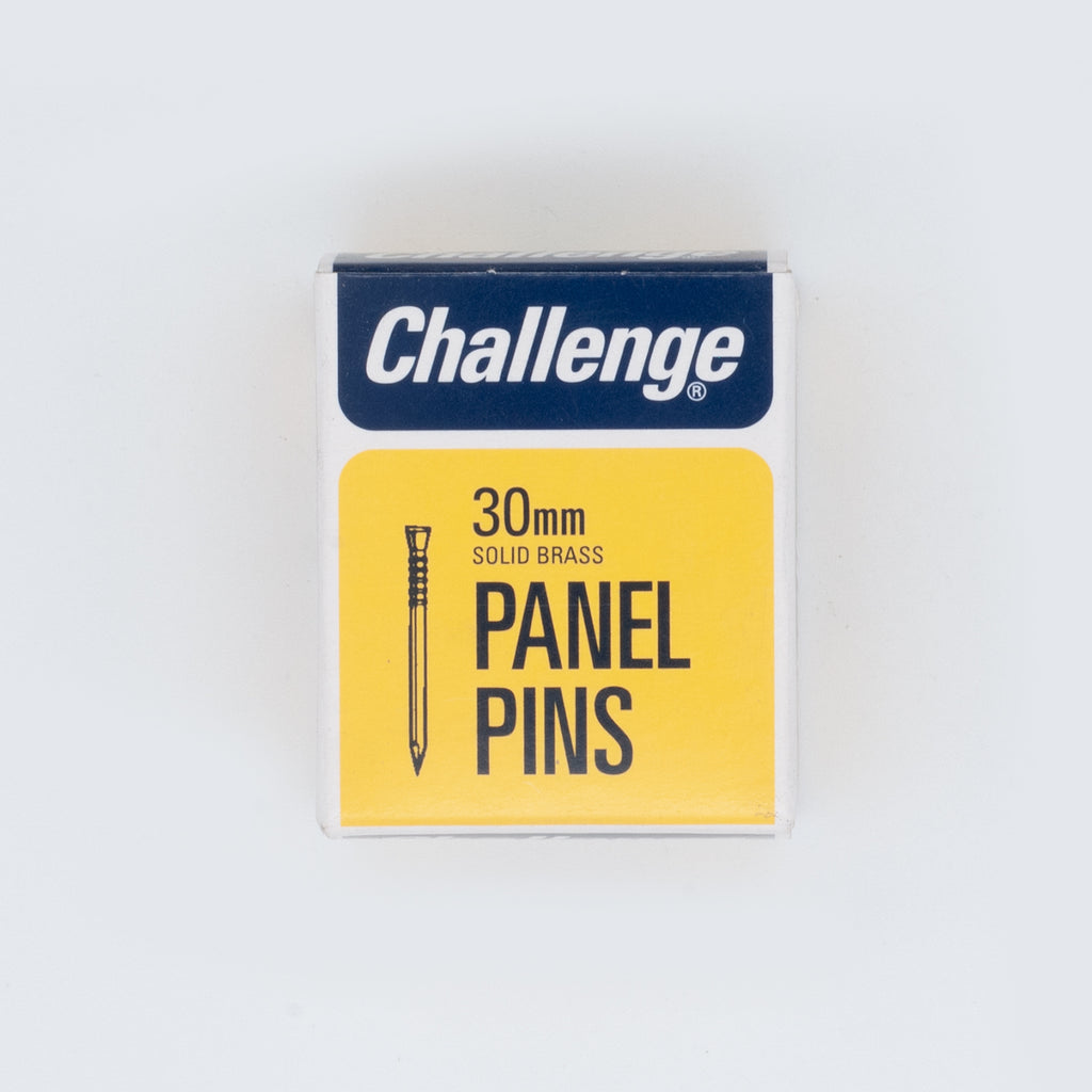 Challenge 30mm Solid Brass Panel Pins