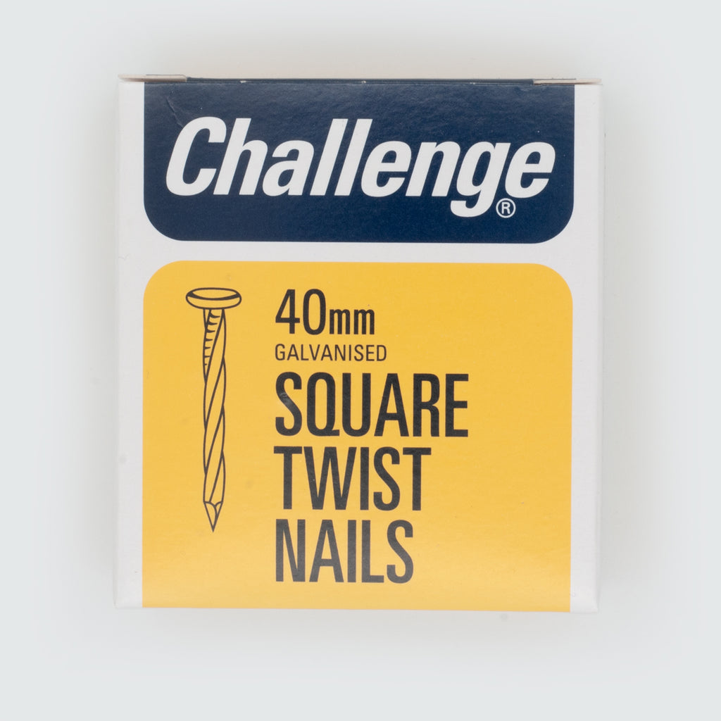 Challenge 40mm Galvanised Square Twist Nails