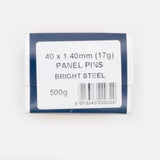 40x1.40mm Bright Steel Panel Pins