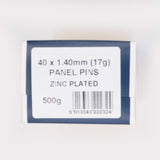 40x1.40mm Zinc Plated Panel Pins