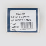 60x3.00mm Masonry Nails