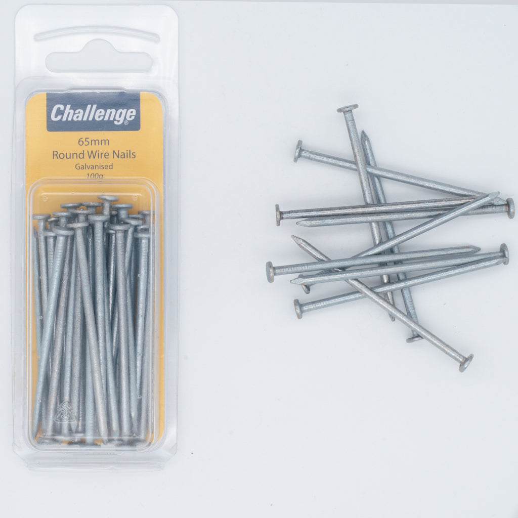Timco Round Wire Nails Galvanised 2.65x50mm 1kg Bag - eFix