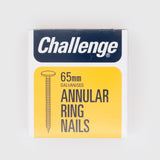 Challenge 65mm Galvanised Annular Ring Nails