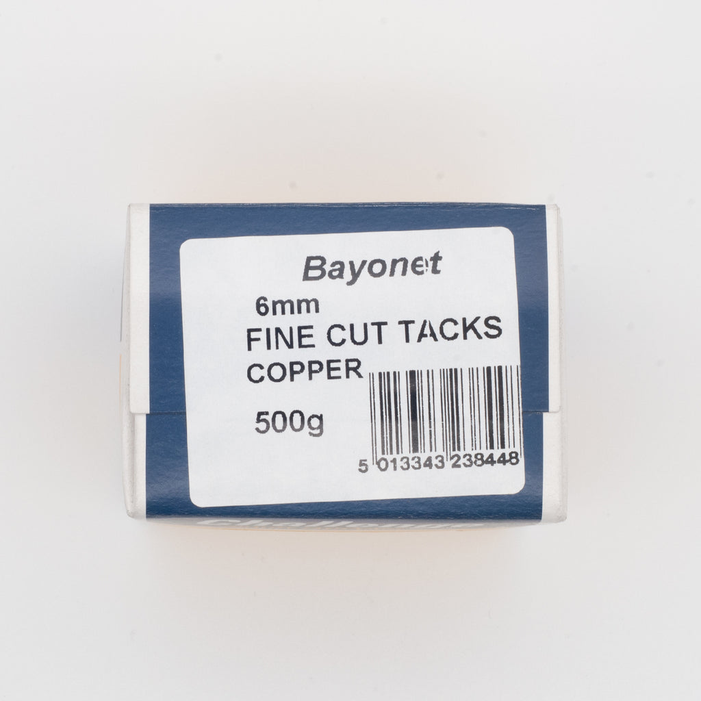 6mm Solid Copper Fine Cut Tacks-500g