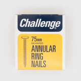 Challenge 75mm Galvanised Annular Ring Nails