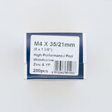 4.0 x 35/21mm High Performance Screw