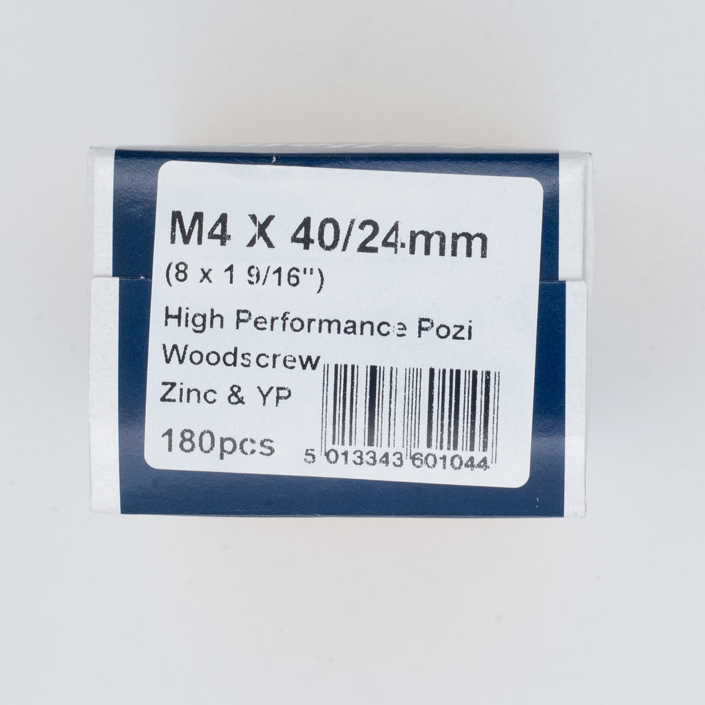 4.0 x 40/24mm High Performance Screw