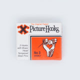 No.3 Picture Hooks Brassed
